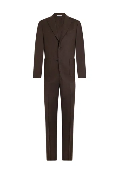 Boglioli Light Flannel K-suit In Black