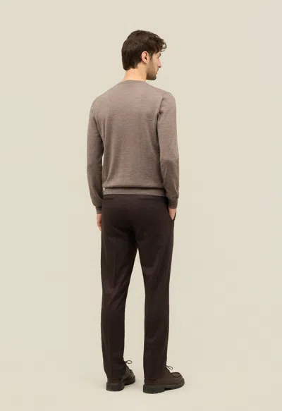 Boglioli Wool Crewneck In Brown
