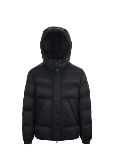 Hugo Boss Boss Jacket In Quilted Nylon In Black