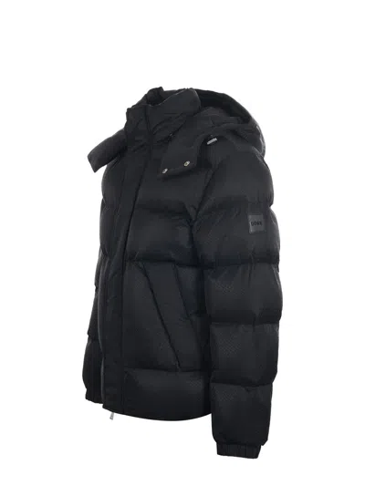 Hugo Boss Boss Jacket In Quilted Nylon In Black