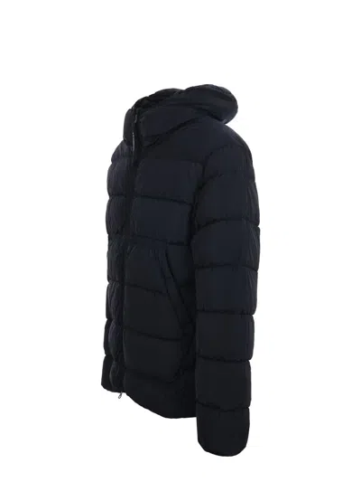 C.p. Company Men Chrome-r Hooded Down Jacket In Blue