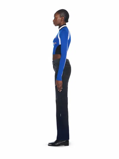 Off-white Tech Jer Serena Long-sleeve Top In Blue