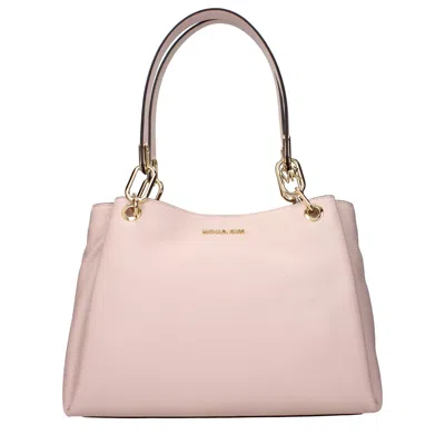 Michael Kors Pink Leather Shoulder Bags In Pink