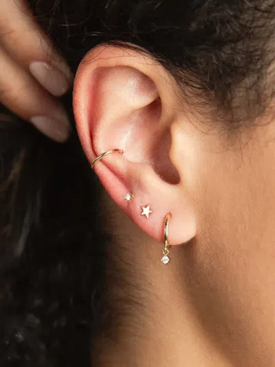 Zoë Chicco 14k Yellow Gold Wire Ear Cuff In Gold