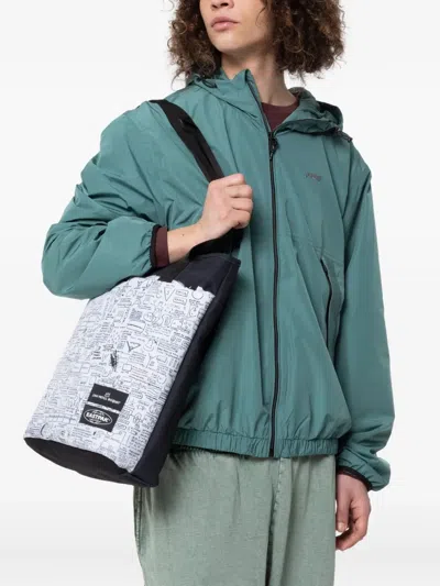 Eastpak X Jean-michel Basquiat Shopp'r Printed Tote Bag In Black
