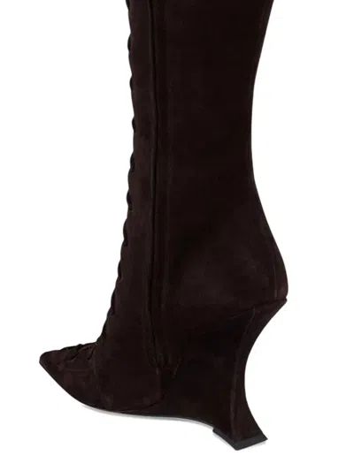 Paris Texas Nina 105 Lace-up Boot In Brown