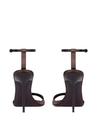 Paris Texas Lidia T-strap Heeled Sandals 105 In Brown