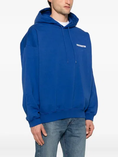 Cole Buxton Logo-print Hoodie In Blue