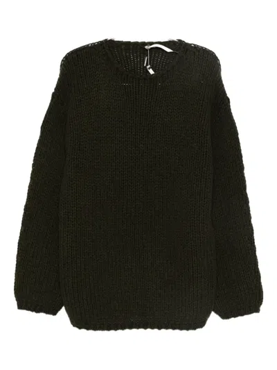 Label Under Construction Ribbed-trim Jumper In Green