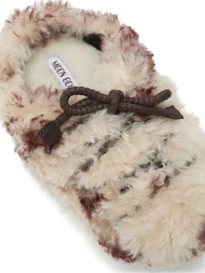 Moon Boot Evx Lace-up Mules In Neutral