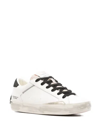 Crime London Distressed Sneakers In White