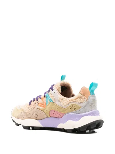 Flower Mountain Panelled-design Sneakers In Neutral