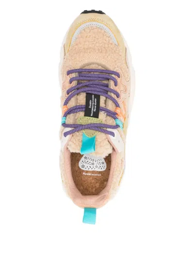 Flower Mountain Panelled-design Sneakers In Neutral