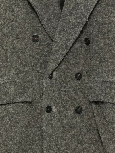 Ziggy Chen Double-breasted Coat In Gray