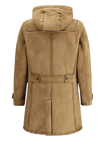 D'amico Paolo Suede Jacket In Brown