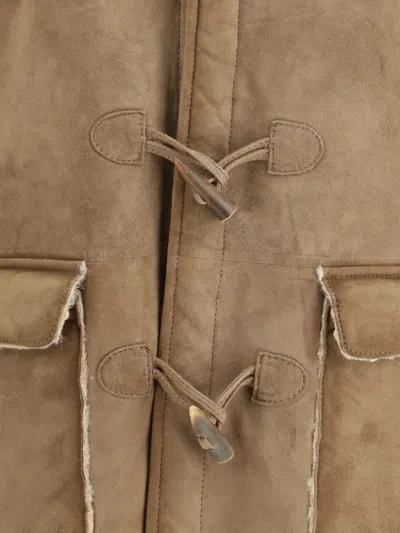 D'amico Paolo Suede Jacket In Brown