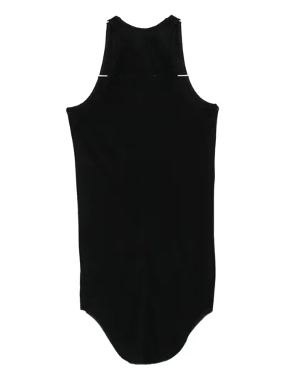 Rick Owens Basic Viscose Blend Jersey Tank Top In Black