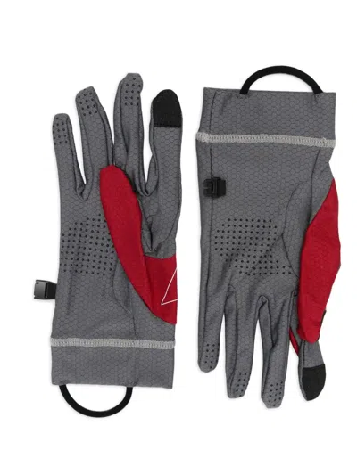 Roa Honeycomb-patterned Wrist-strap Gloves In Multi