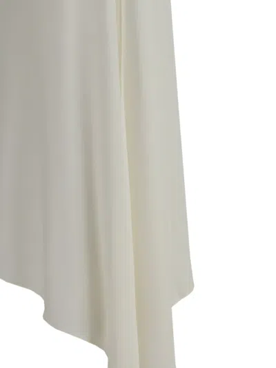 Francesco Murano Asymmetric Midi Skirt In Gray