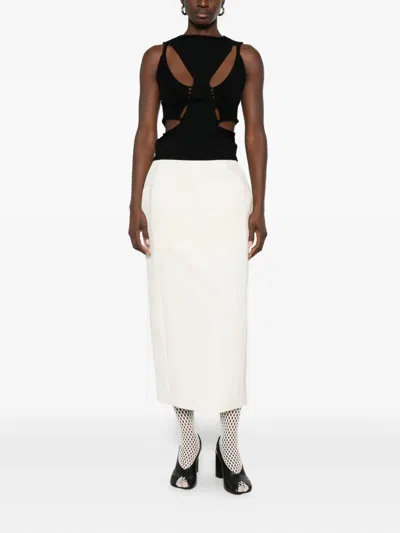 Rick Owens Tanja Black Wool Top In Black