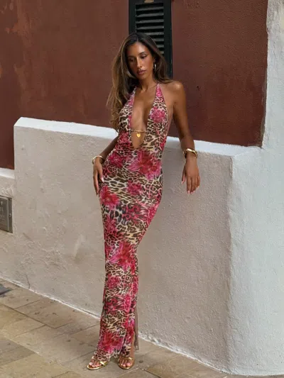 Outcast Wolfe Maxi Dress Savannah In Red