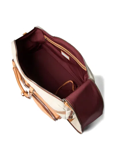 Brunello Cucinelli Grained Calfskin Trolley Bag In Neutral