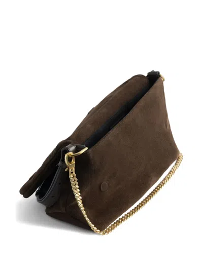 Zadig & Voltaire Rocky Ii Wings-detail Chain-strap Satchel Bag In Brown