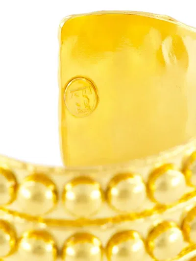 Sylvia Toledano Beaded Cuff Bracelet In Gold