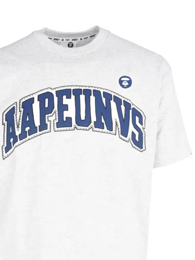 Aape By A Bathing Ape Aape Theme Main T-shirt In White