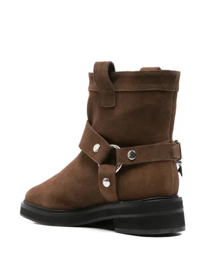 Carrano Low Heels Ankle Boots In Brown