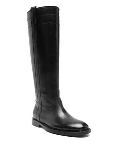 Anna F . Low Heels Boots In Black