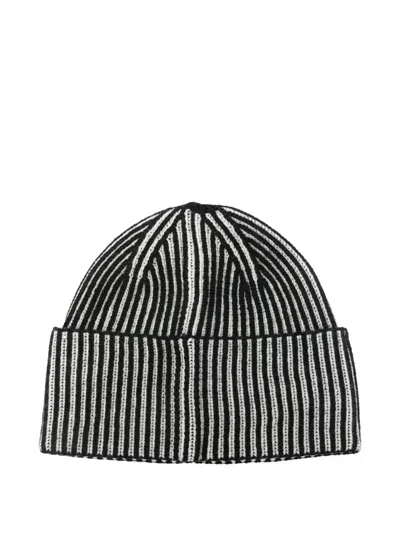 条纹套头帽