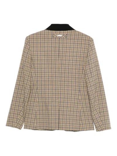 Iceberg Check-pattern Jacket In Neutral