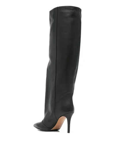 Fabio Rusconi High Heels Boots In Black Leather In Black