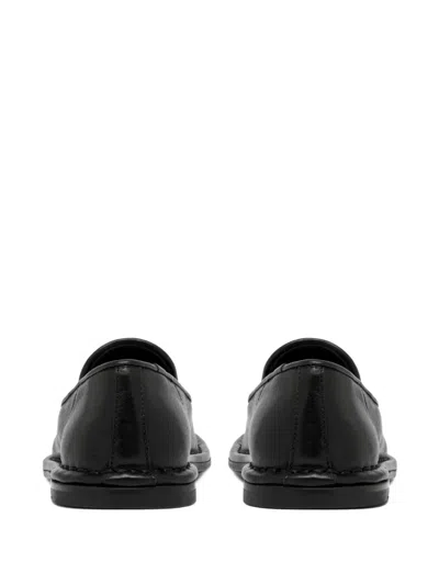 Buttero Leather Loafers In Black