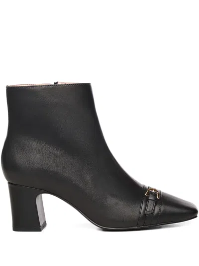 Coccinelle Nadja Leather Ankle Boots In Black