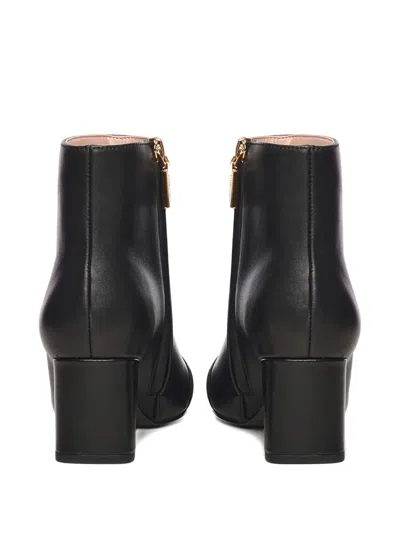Coccinelle Nadja Leather Ankle Boots In Black