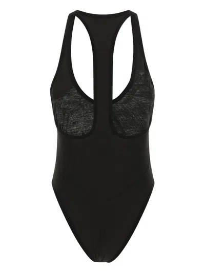 Dsquared2 Better Racerback Graphic Bodysuit In Black