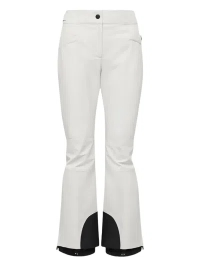 Moncler Trousers With Belt Loops And Pockets In White
