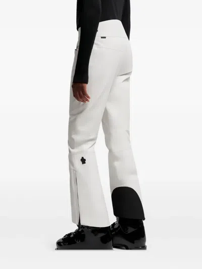 Moncler Trousers With Belt Loops And Pockets In White