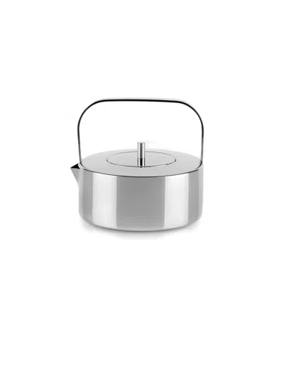 Knindustrie Handle Lidded Kettle In Silver