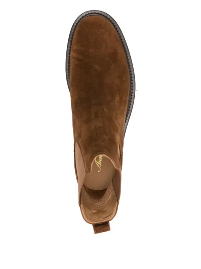 Anna F Suede Chelsea Boots In Blue