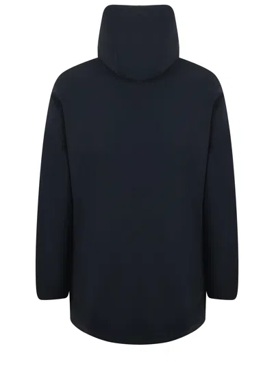 Rrd Floating Parka With Structured Silhouette And Hood In Blue