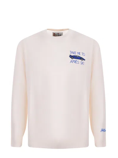 Mc2 Saint Barth Logo Embroidered Crewneck Jumper In Multi