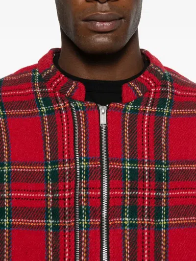 Undercover Plaid Jacket In Red