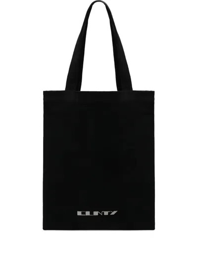 Rick Owens Drkshdw Shopper Logo Tote Bag In Black