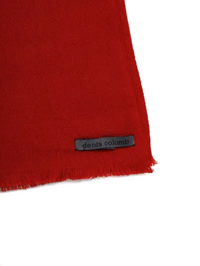Denis Colomb Kasumi Fringed Scarve In Red