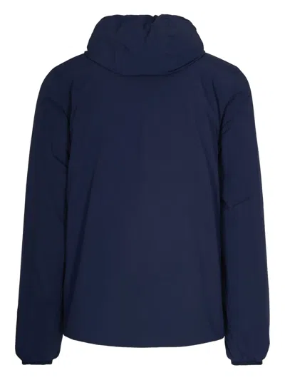 K-way Jack St Warm Double Blue Depth/beige Cash Jacket In Blue