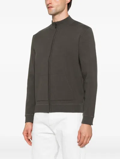 Antony Morato Zip-up Jacket In Green