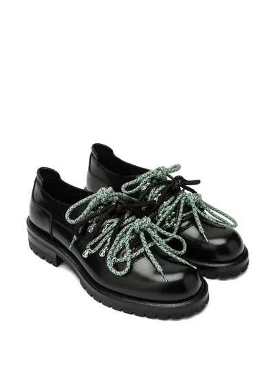 Namacheko Mountain Rope Lace-up Derby Shoes In Black